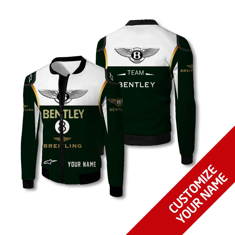 Personalized Team Bentley Custom Bomber Jacket Personalized Team Bentley Custom Bomber Jacket