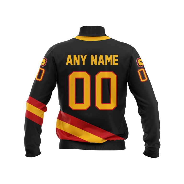 Personalized-Vancouver-Canucks-Black-Orange-Nhl-Custom-Bomber-Jacket-1