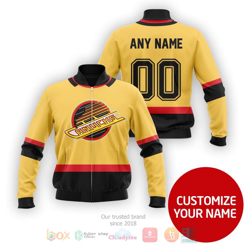 Personalized Vancouver Canucks Nhl Custom Bomber Jacket Personalized Vancouver Canucks Nhl Custom Bomber Jacket