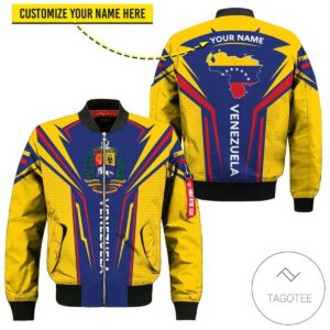 Personalized Venezuela Map 3D Bomber Jacket
