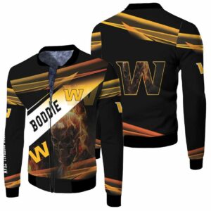 Personalized Washington Football 3D T Shirt Hoodie Jersey Bomber Jacket Model 4700 Bomber Jacket