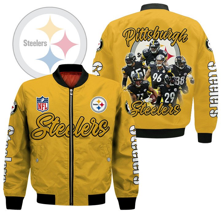 Pittsburgh Steelers Players Nfl Bomber Jacket Pittsburgh Steelers Players Nfl Bomber Jacket