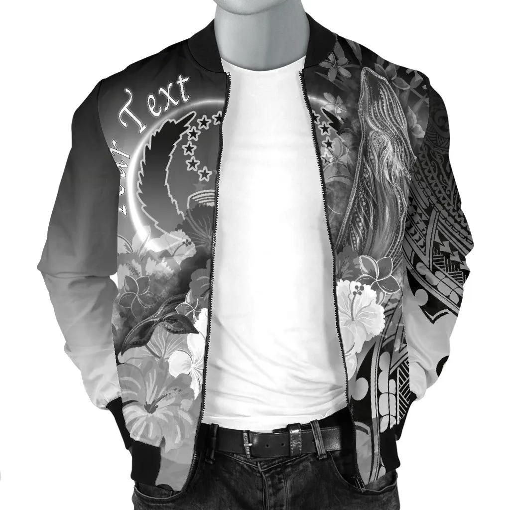 Pohnpei-Custom-Personalised-Mens-Bomber-Jacket-Humpback-Whale-with-Tropical-Flowers-White-BN18-Bomber-Jacket-2