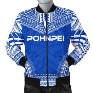 Pohnpei Flag Polynesian Chief Men's Bomber Jacket - Bn10 Bomber Jacket