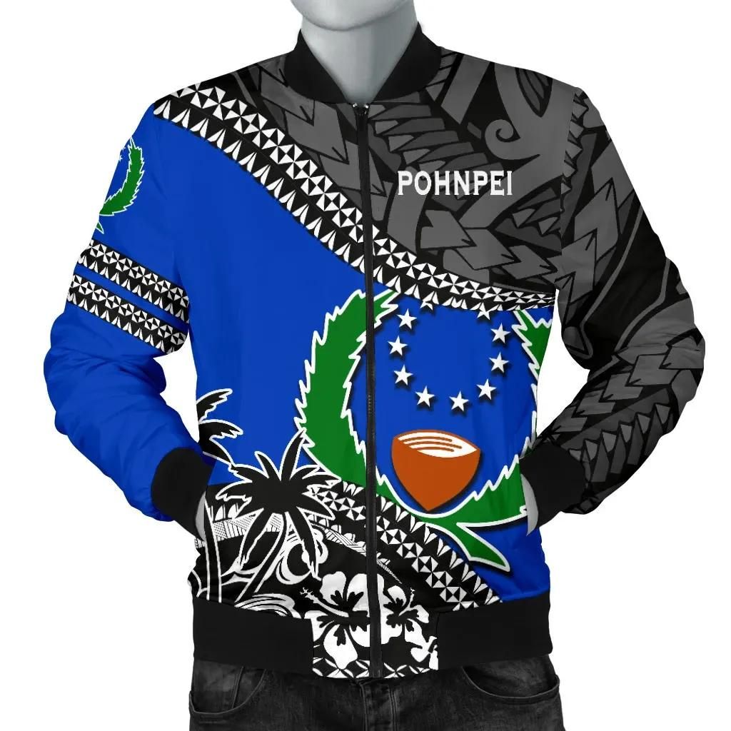 Pohnpei Men's Bomber Jacket Fall In Wave K7 Bomber Jacket Pohnpei Men's Bomber Jacket Fall In Wave K7 Bomber Jacket