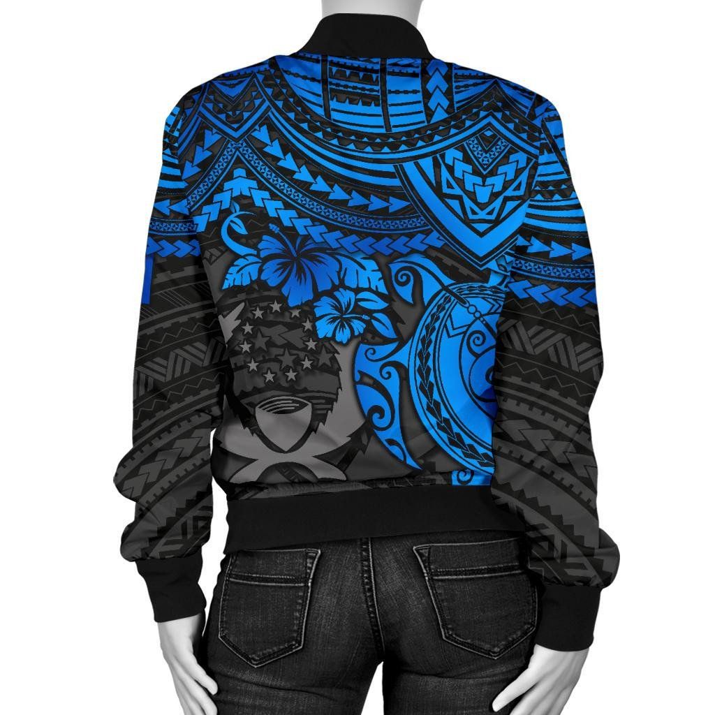 Pohnpei-Polynesian-Bomber-Jacket-Women-Polynesian-Blue-Turtle-BN15-Bomber-Jacket-1