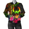 Pohnpei Polynesian Personalised Women's bomber Jacket - Hibiscus and Banana Leaves - BN15 Bomber Jacket