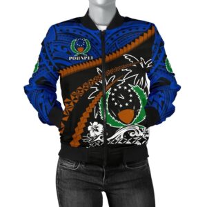 Pohnpei Women Bomber Jacket - Road to Hometown K8 Bomber Jacket