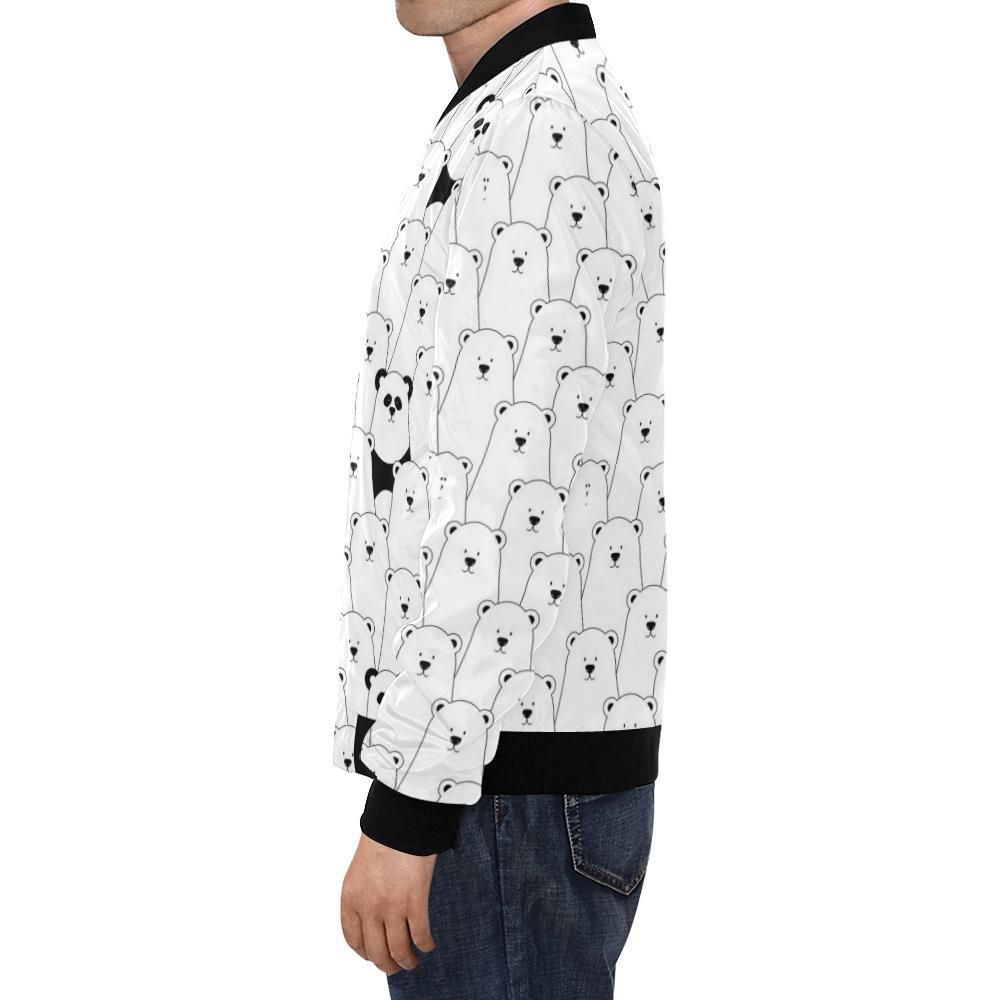 Polar-Bear-Panda-Pattern-Print-Mens-Bomber-Jacket-1