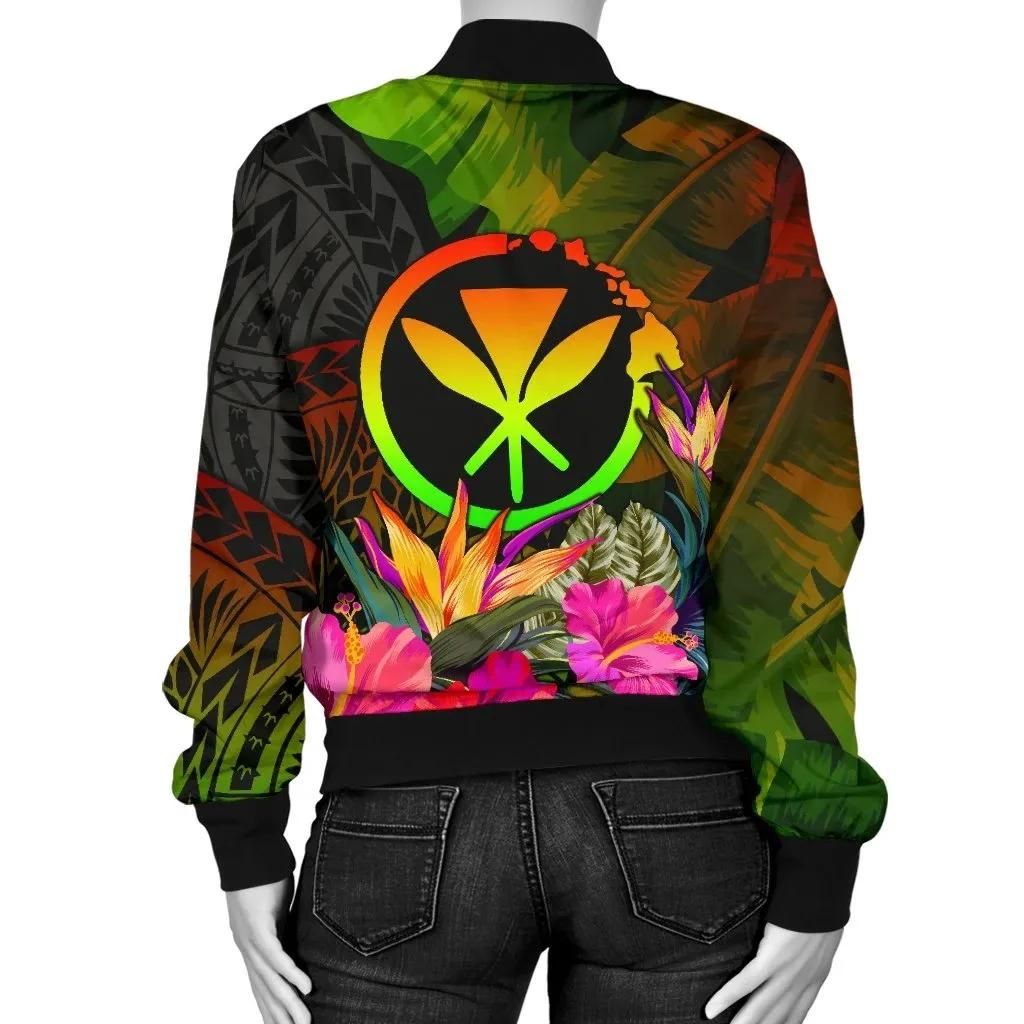 Polynesian-Hawaii-Kanaka-Maoli-Polynesian-Womens-Bomber-Jacket-Hibiscus-and-Banana-Leaves-BN15-Bomber-Jacket-1