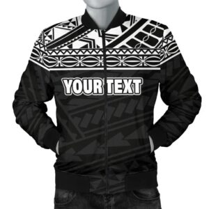 Polynesian Men's Bomber Jacket - Custom Black Style - BN09 Bomber Jacket