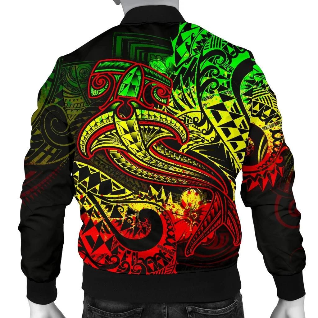 Polynesian-Mens-Bomber-Jacket-Reggae-Shark-Polynesian-Tattoo-BN18-Bomber-Jacket-1