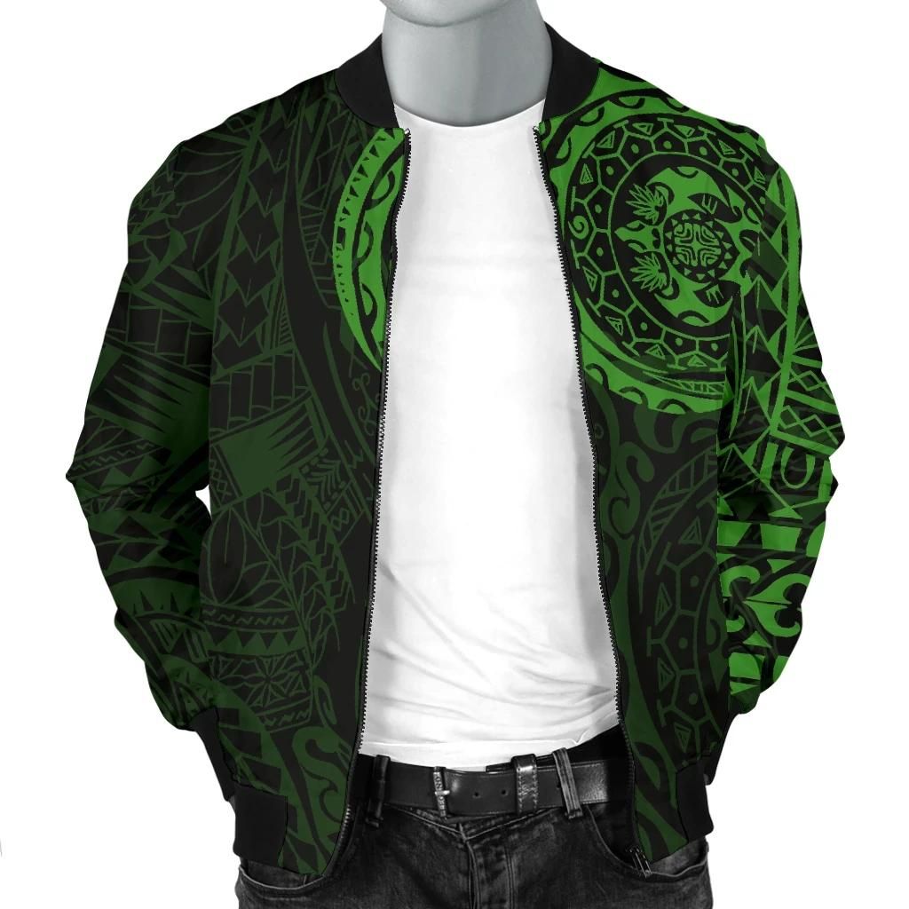 Polynesian-Tattoo-Style-Mens-Bomber-Jacket-Green-A7-Bomber-Jacket-2