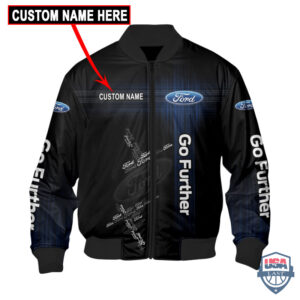 Presonalized Ford Go Further Flash Bomber Jacket