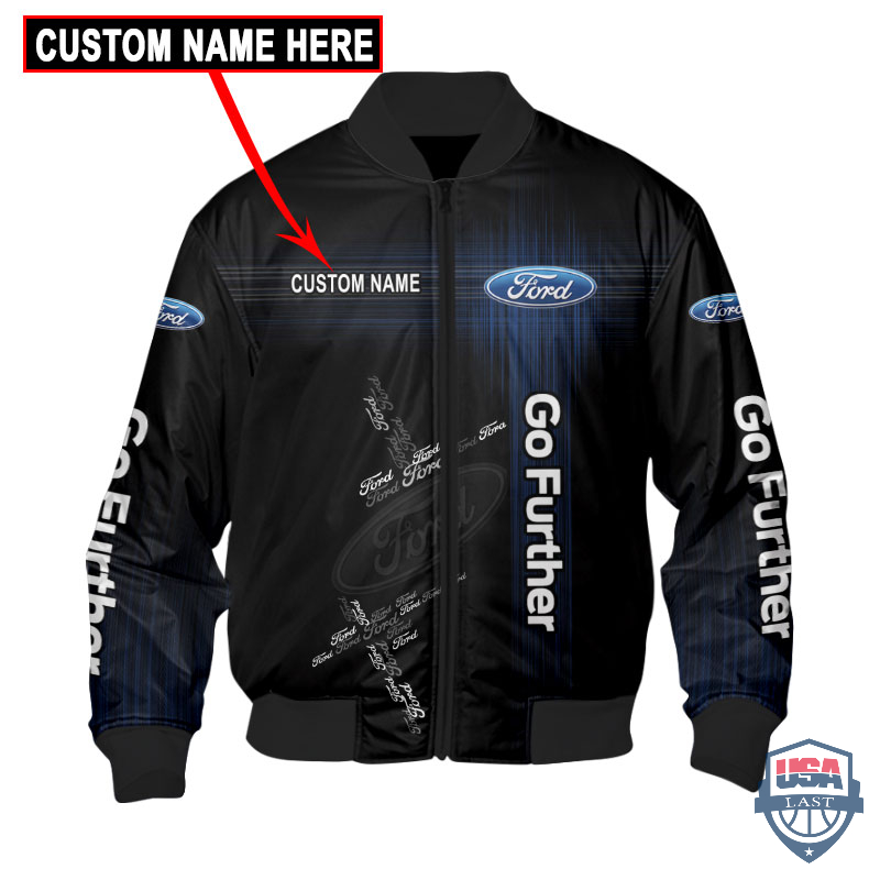 Presonalized Ford Go Further Flash Bomber Jacket Presonalized Ford Go Further Flash Bomber Jacket