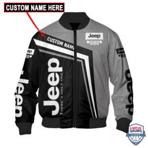 Presonalized Jeep Theres Only One Bomber Jacket