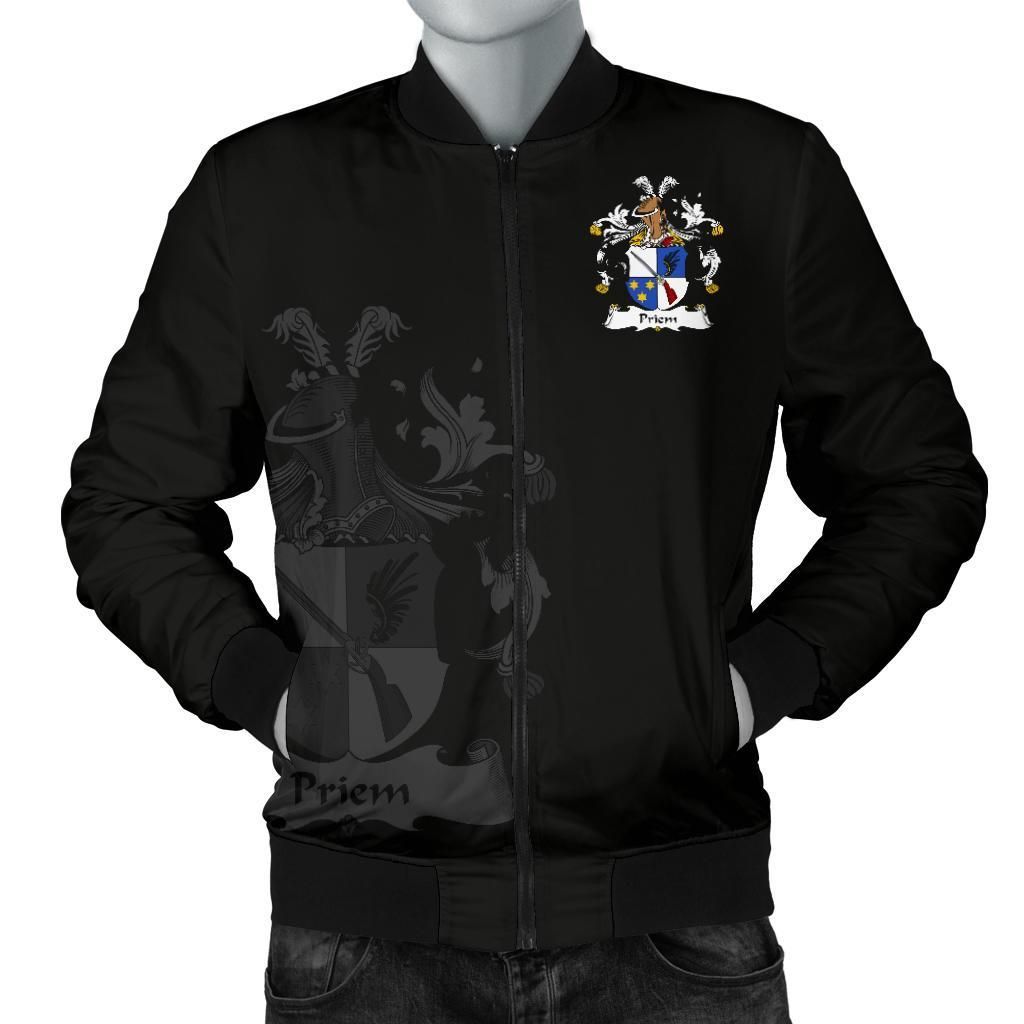 Priem Germany Men's Bomber Jacket - German Family Crest A7 Bomber Jacket Priem Germany Men's Bomber Jacket - German Family Crest A7 Bomber Jacket