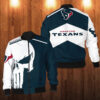 Punisher Skull Houston Texans 3D Bomber Jacket
