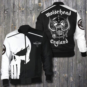 Punisher Skull Motorhead England 3D Bomber Jacket