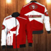 Punisher Skull San Francisco 49Ers 3D Bomber Jacket
