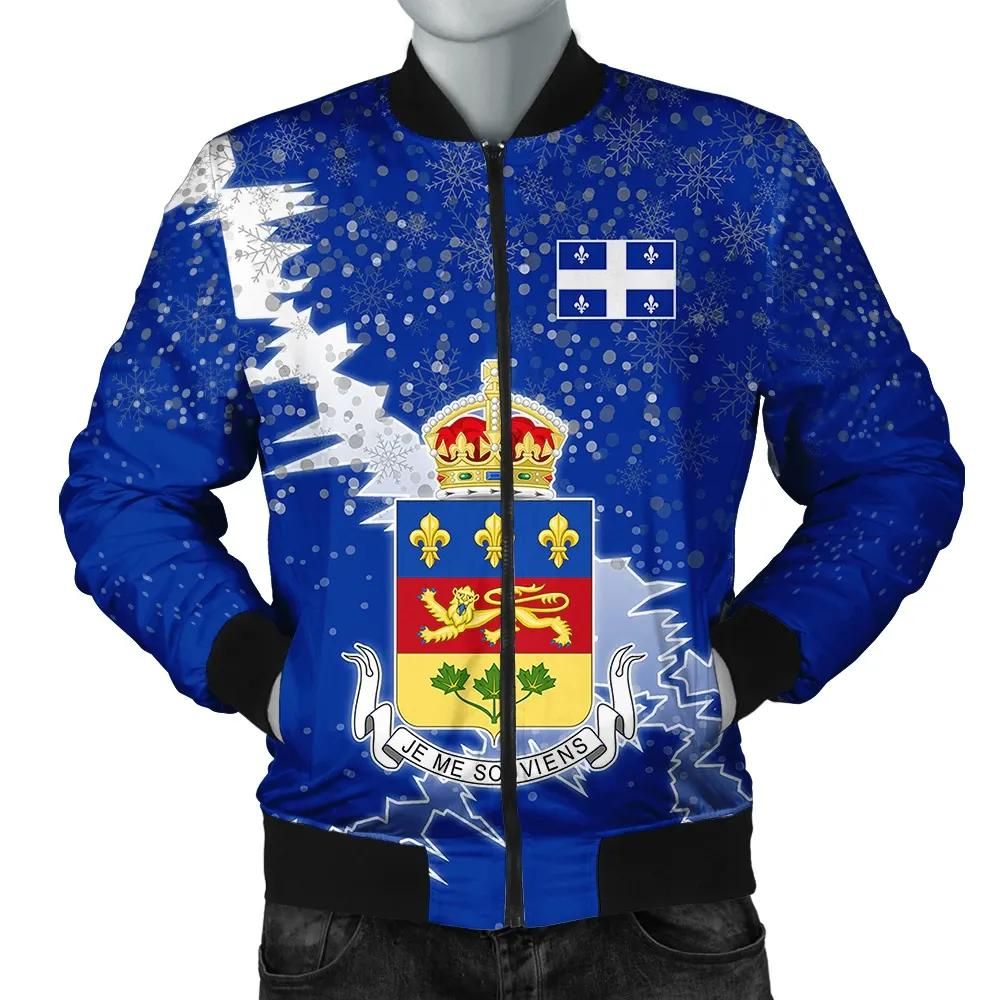 Québec Christmas Coat Of Arms Men Bomber Jacket X Style J78 Bomber Jacket Québec Christmas Coat Of Arms Men Bomber Jacket X Style J78 Bomber Jacket
