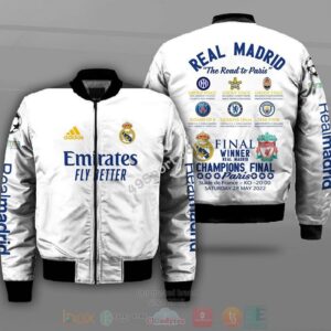 Real Madrid The Road To Paris Champions Bomber Jacket