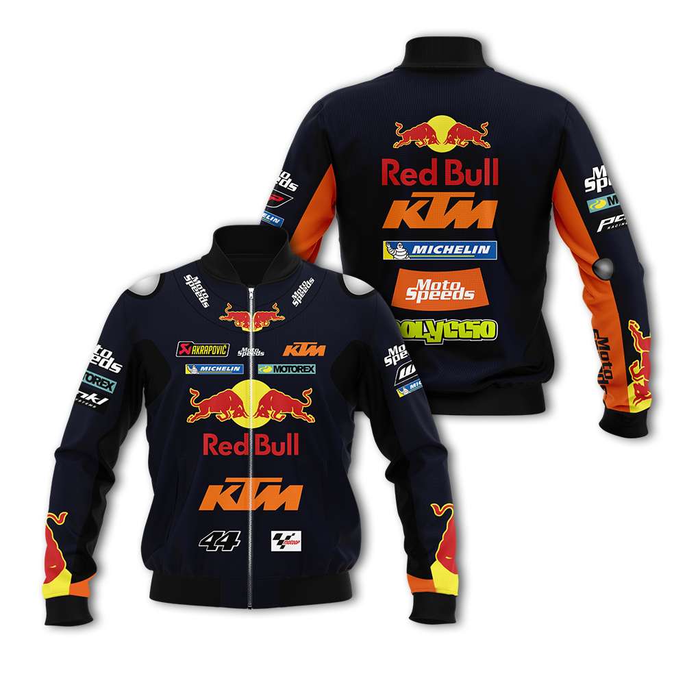 Red Bull Ktm Black Bomber Jacket Red Bull Ktm Black Bomber Jacket