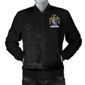 Reichardt Germany Men's Bomber Jacket - German Family Crest A7 Bomber Jacket