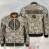 Rolling Rock Camouflage Bomber Jacket