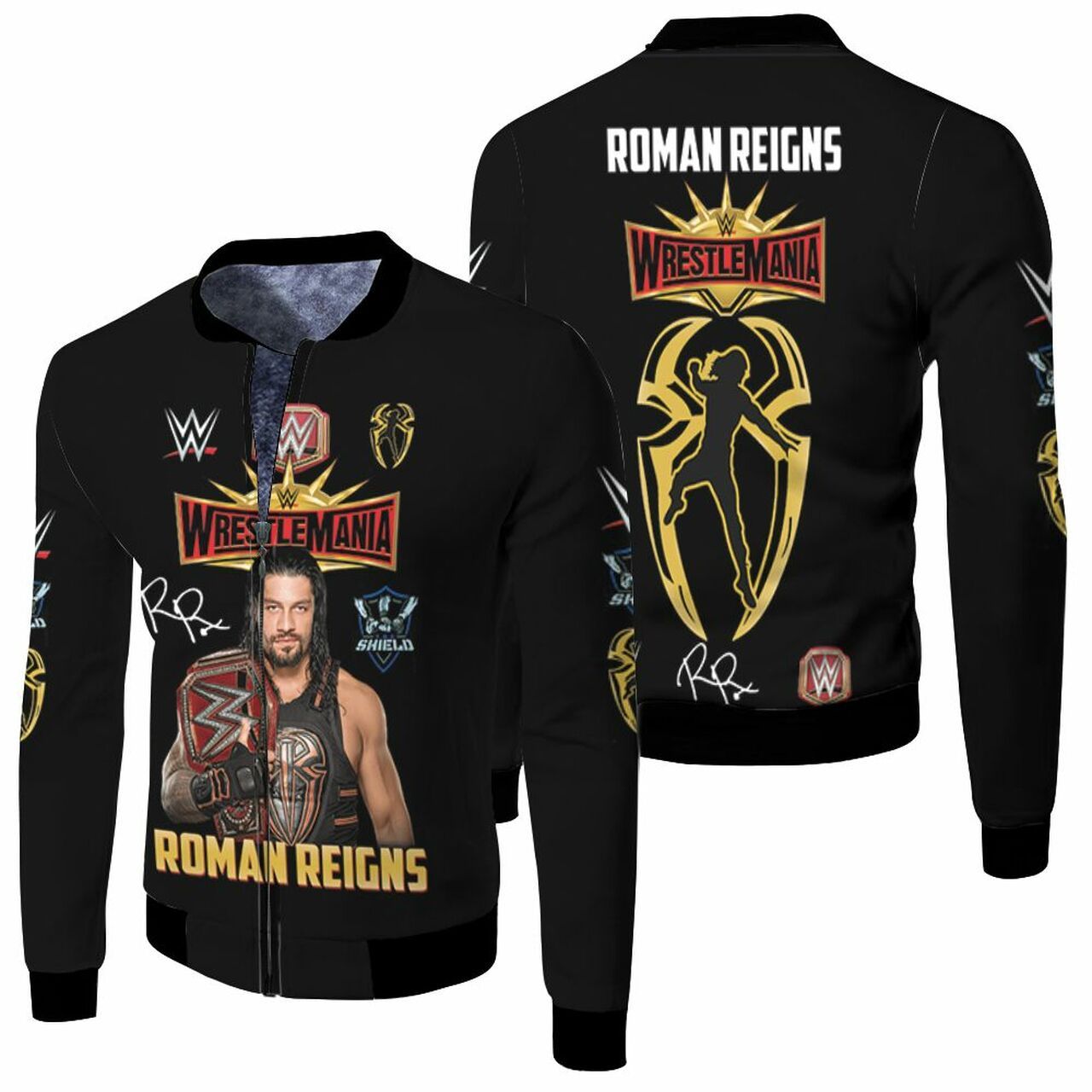 Roman Reigns Wrestlemania Wwed Legend Signed For Fan 3D T Shirt Hoodie Sweater Bomber Jacket Model 5062 Roman Reigns Wrestlemania Wwed Legend Signed For Fan 3D T Shirt Hoodie Sweater Bomber Jacket Model 5062