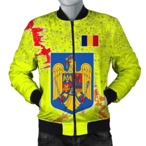 Romania Christmas Coat Of Arms Men Bomber Jacket  X Style J78 Bomber Jacket
