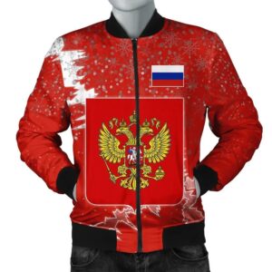 Russian Christmas Coat Of Arms Men Bomber Jacket  X Style J78 Bomber Jacket