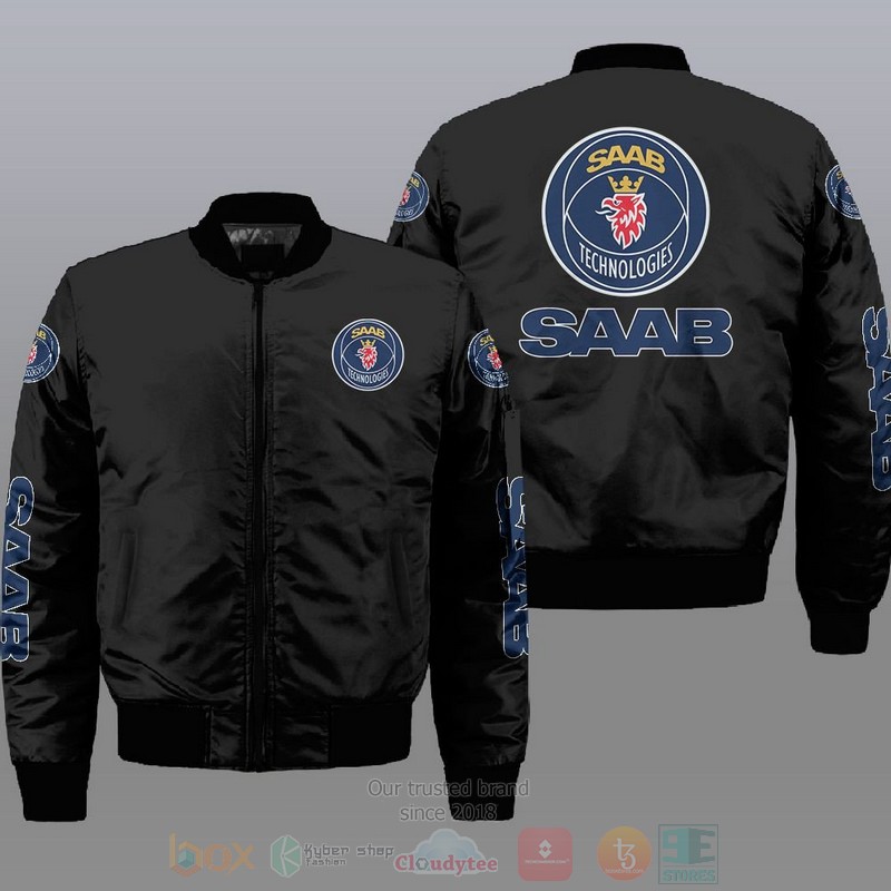 Saab Automobile Car Bomber Jacket Saab Automobile Car Bomber Jacket