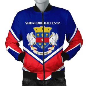 Saint Barthelemy Coat Of Arms Men Bomber Jacket Lucian Style J5W Bomber Jacket