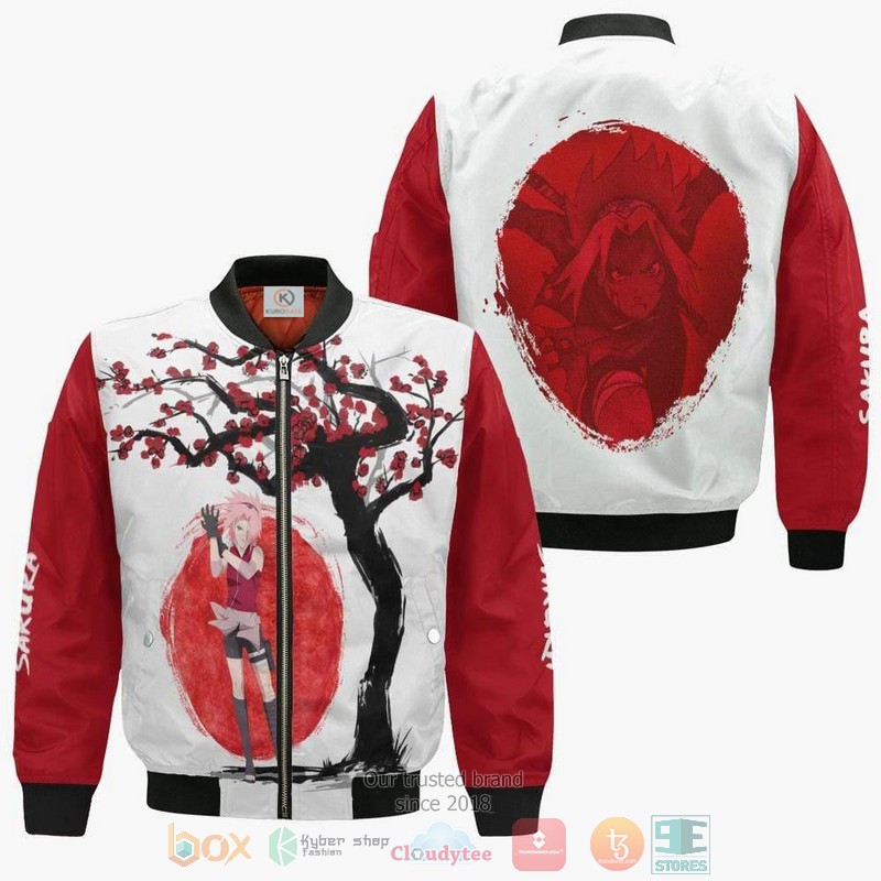 Sakura Haruno Naruto Outfits Anime Ninja Under The Sun Bomber Jacket Sakura Haruno Naruto Outfits Anime Ninja Under The Sun Bomber Jacket