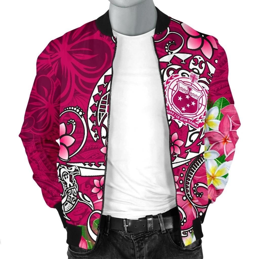 Samoa-Mens-Bomber-Jacket-Turtle-Plumeria-Pink-BN18-Bomber-Jacket-2
