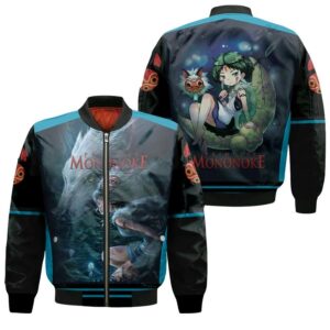 San And Moro-No-Kimi Perfect Teamwork Princess Mononoke Gift For Mononoke Hime Fans Bomber Jacket
