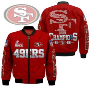 San Francisco 49Ers Lvi Super Bowl Champions 2022 Bomber Jacket
