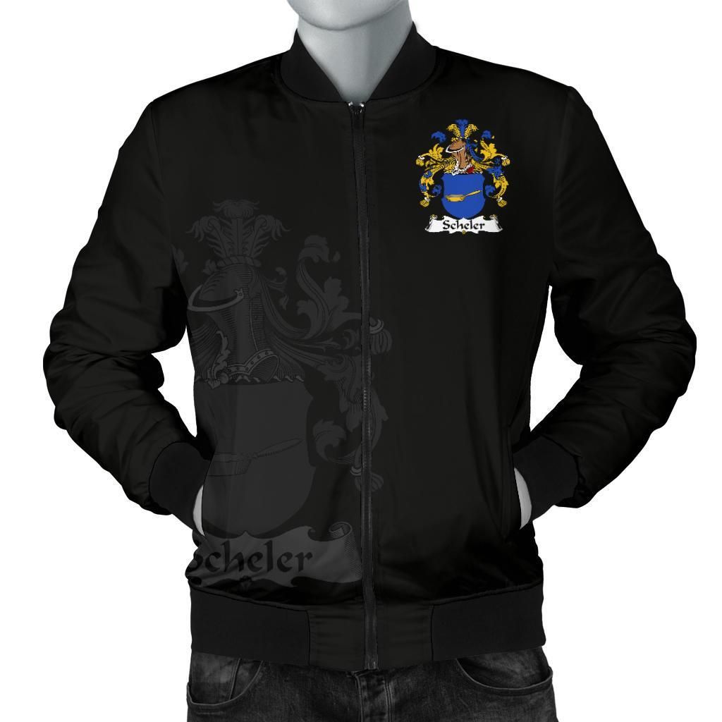 Scheler Germany Men's Bomber Jacket - German Family Crest A7 Bomber Jacket Scheler Germany Men's Bomber Jacket - German Family Crest A7 Bomber Jacket