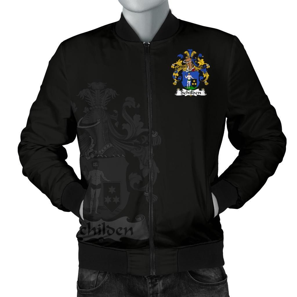 Schilden Germany Men's Bomber Jacket - German Family Crest A7 Bomber Jacket Schilden Germany Men's Bomber Jacket - German Family Crest A7 Bomber Jacket