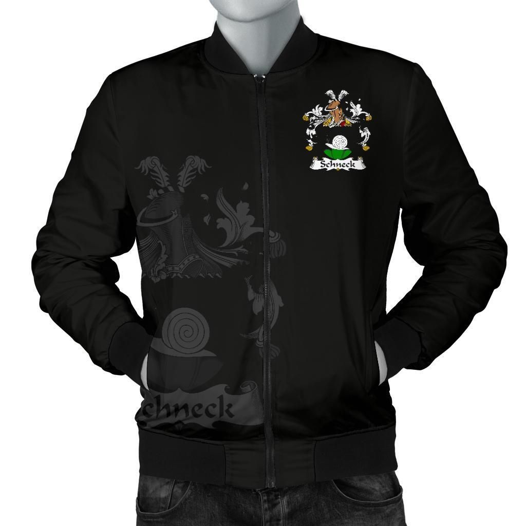 Schneck Germany Men's Bomber Jacket - German Family Crest A7 Schneck Germany Men's Bomber Jacket - German Family Crest A7