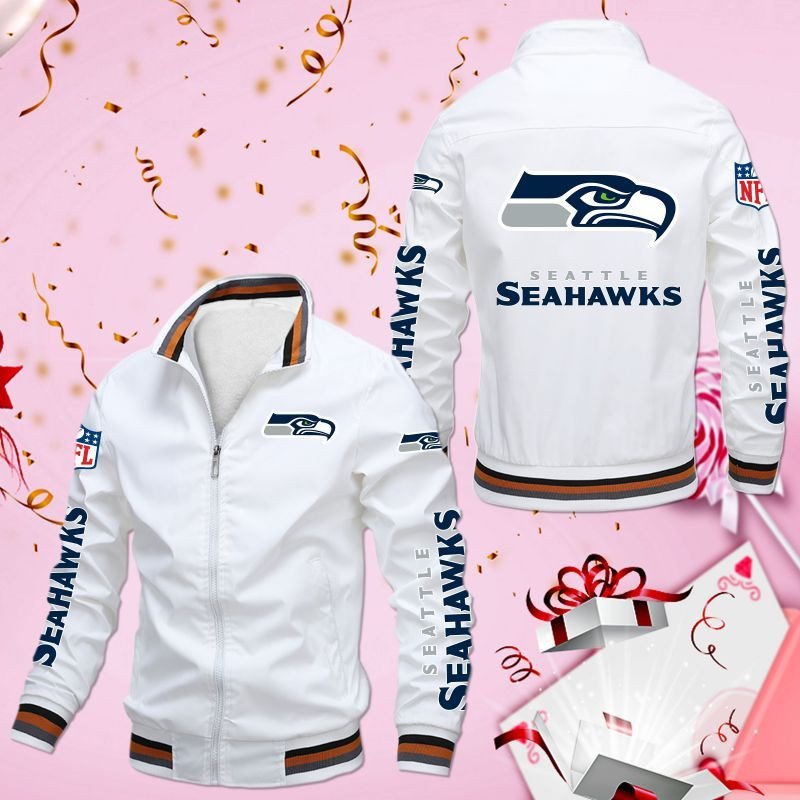 Seattle Seahawks 3D Bomber Jacket Seattle Seahawks 3D Bomber Jacket