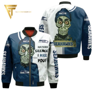 Seattle Seahawks Haters Silence I Kill You Achmed Bomber Jacket