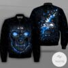 Seattle Seahawks Lava Skull Full Print Bomber Jacket