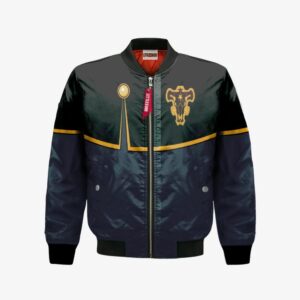 Secre Swallowtail Bomber Jacket Custom Black Clover Cosplay Costumes Bomber Jacket