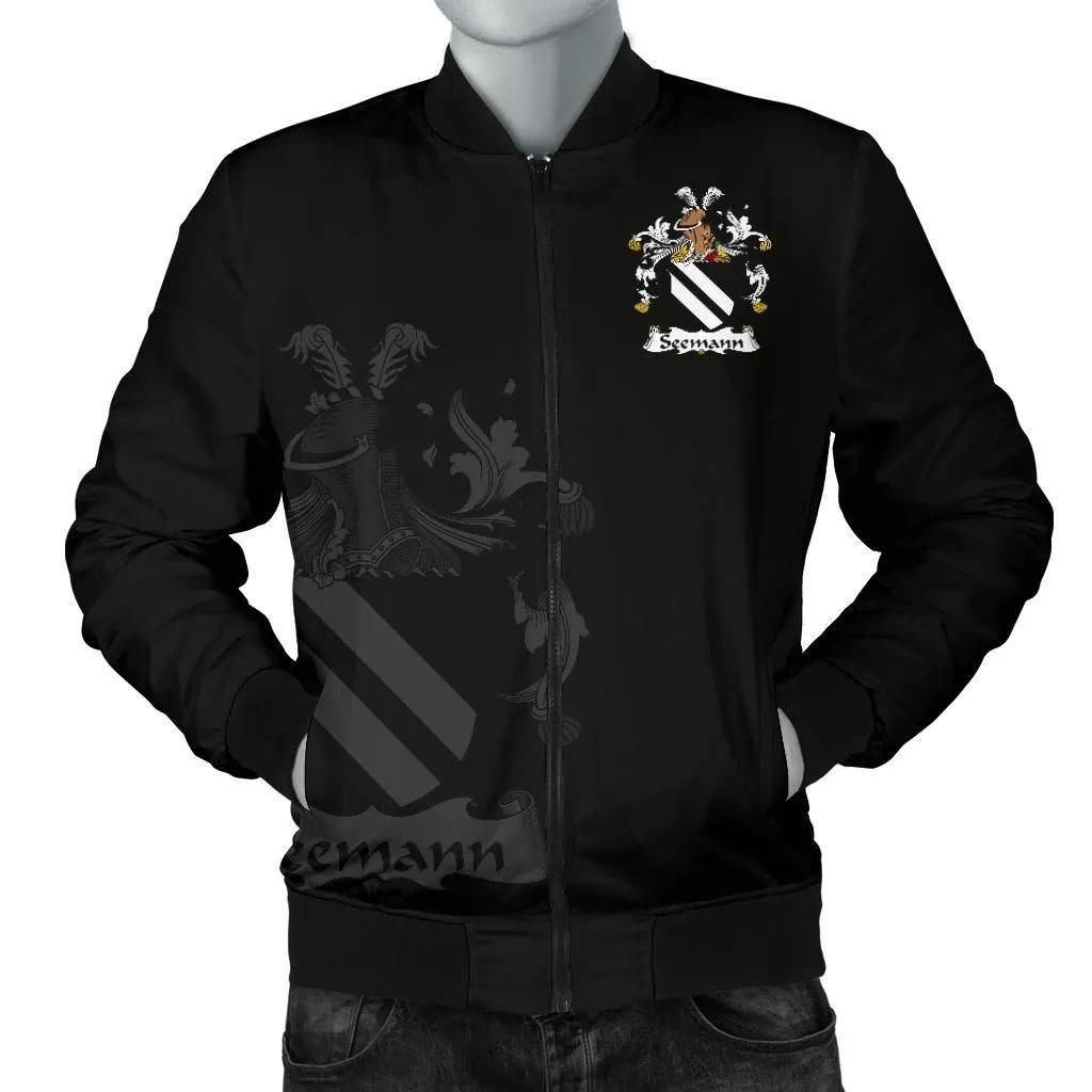 Seemann Germany Men's Bomber Jacket - German Family Crest A7 Bomber Jacket Seemann Germany Men's Bomber Jacket - German Family Crest A7 Bomber Jacket