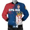 Serbia Men's Bomber Jacket - The Great Serbia (Serbian Language) - BN15 Bomber Jacket