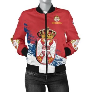 Serbia Special Women's Bomber Jacket A5 Bomber Jacket