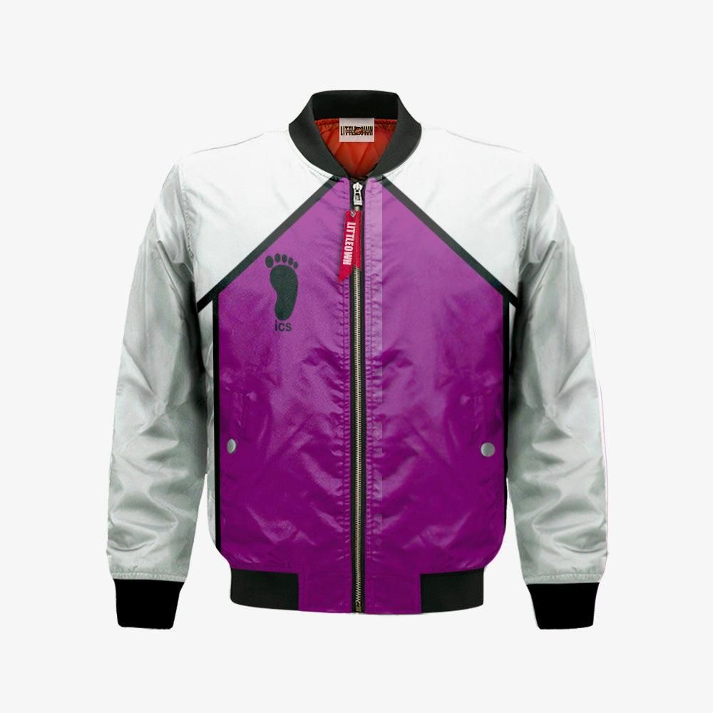Shiratorizawa Academy Libero Bomber Jacket Custom Haikyuu Cosplay Costumes Bomber Jacket Shiratorizawa Academy Libero Bomber Jacket Custom Haikyuu Cosplay Costumes Bomber Jacket