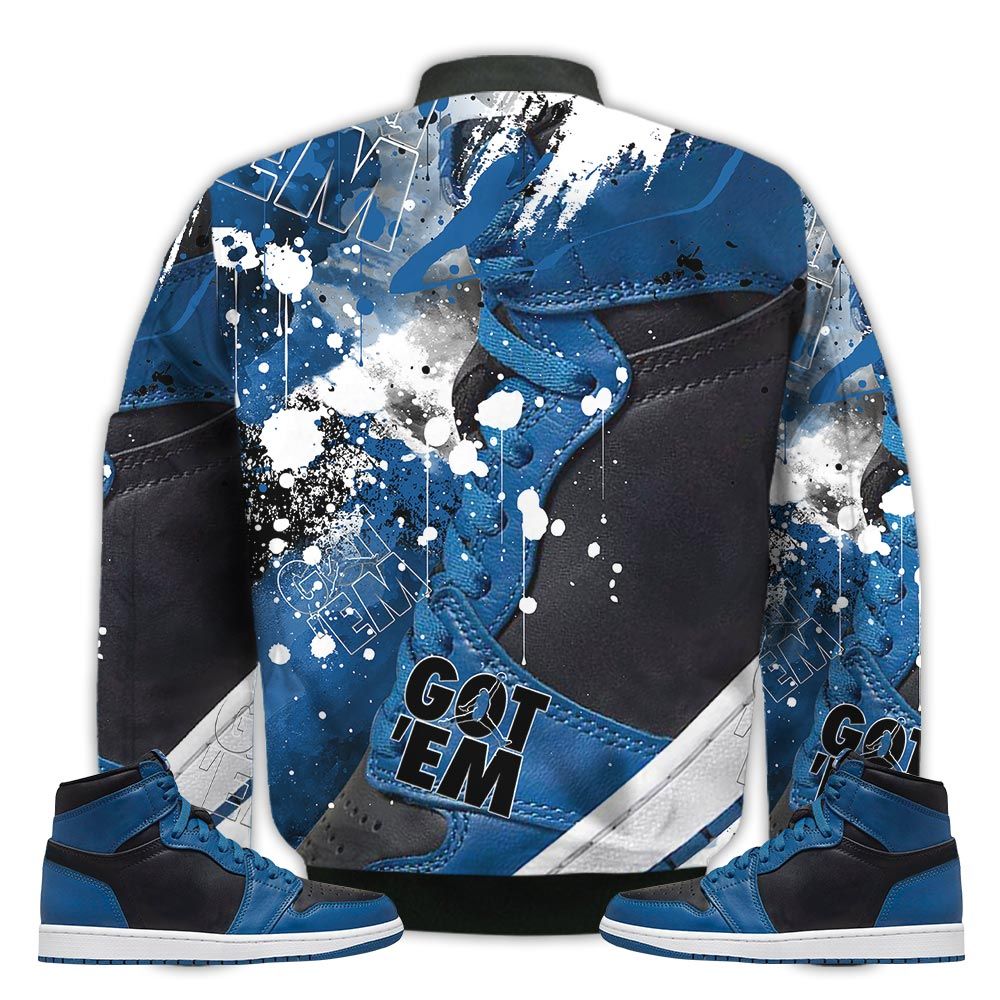 Shirt-To-Go-With-JD-1-High-OG-Marina-Blue-Got-Em-Shoes-Goat-OG-Marina-Blue-1s-Gifts-Unisex-Matching-3D-Bomber-Jacket-2